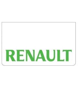 Guardabarros delantero blanco con logotipo RENAULT Verde  - 1
