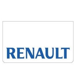 Weißer Schmutzfänger vorne mit RENAULT-Logo Blau  - 1