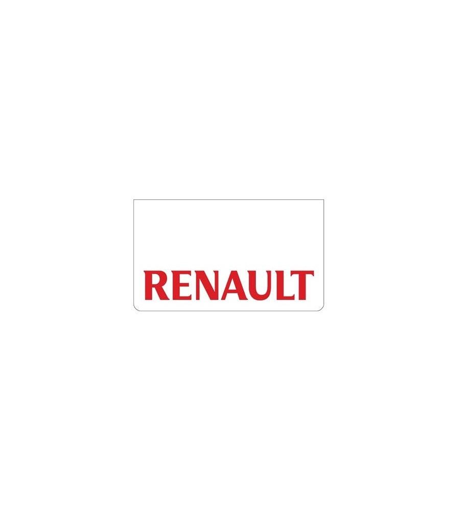 Weißer Schmutzfänger vorne mit RENAULT-Logo Rot  - 1