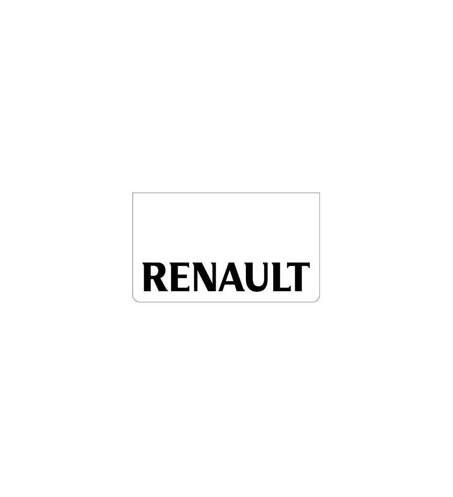 Weißer Schmutzfänger vorne mit RENAULT-Logo Schwarz  - 1