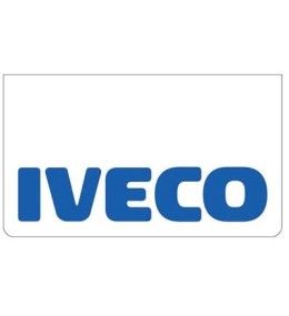 Weißer Schmutzfänger vorne mit blauem IVECO-Logo  - 1