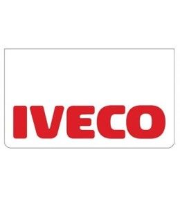 Bavette avant blanche avec logo IVECO rouge
