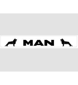 Guardabarros trasero blanco con logotipo MAN negro  - 1