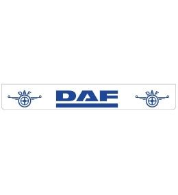Bavette arrière blanche avec logo DAF bleu  - 1