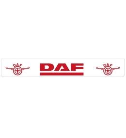 Weißer Schmutzfänger hinten mit rotem DAF-Logo  - 1