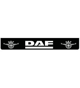 Schwarzer Schmutzfänger hinten mit weißem DAF-Logo  - 1
