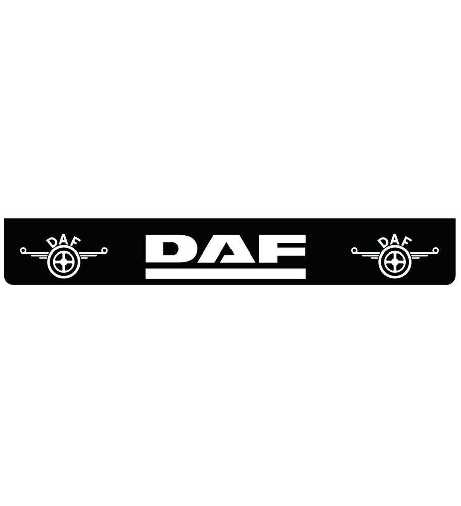 Bavette arrière noire avec logo DAF blanc