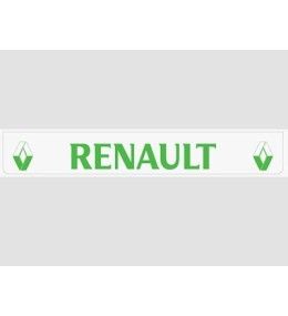Bavette arrière blanche avecl logo RENAULT vert  - 1
