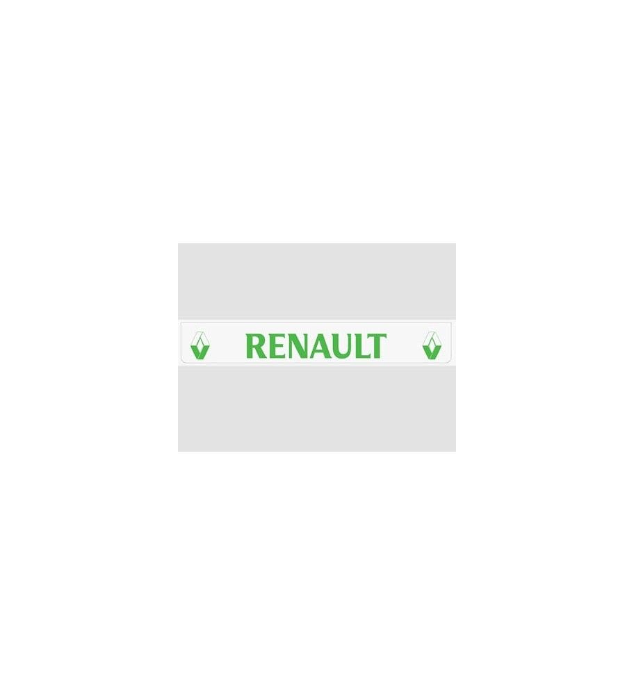 Bavette arrière blanche avecl logo RENAULT vert  - 1
