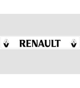 Weißer Schmutzfänger hinten mit schwarzem RENAULT-Logo  - 1