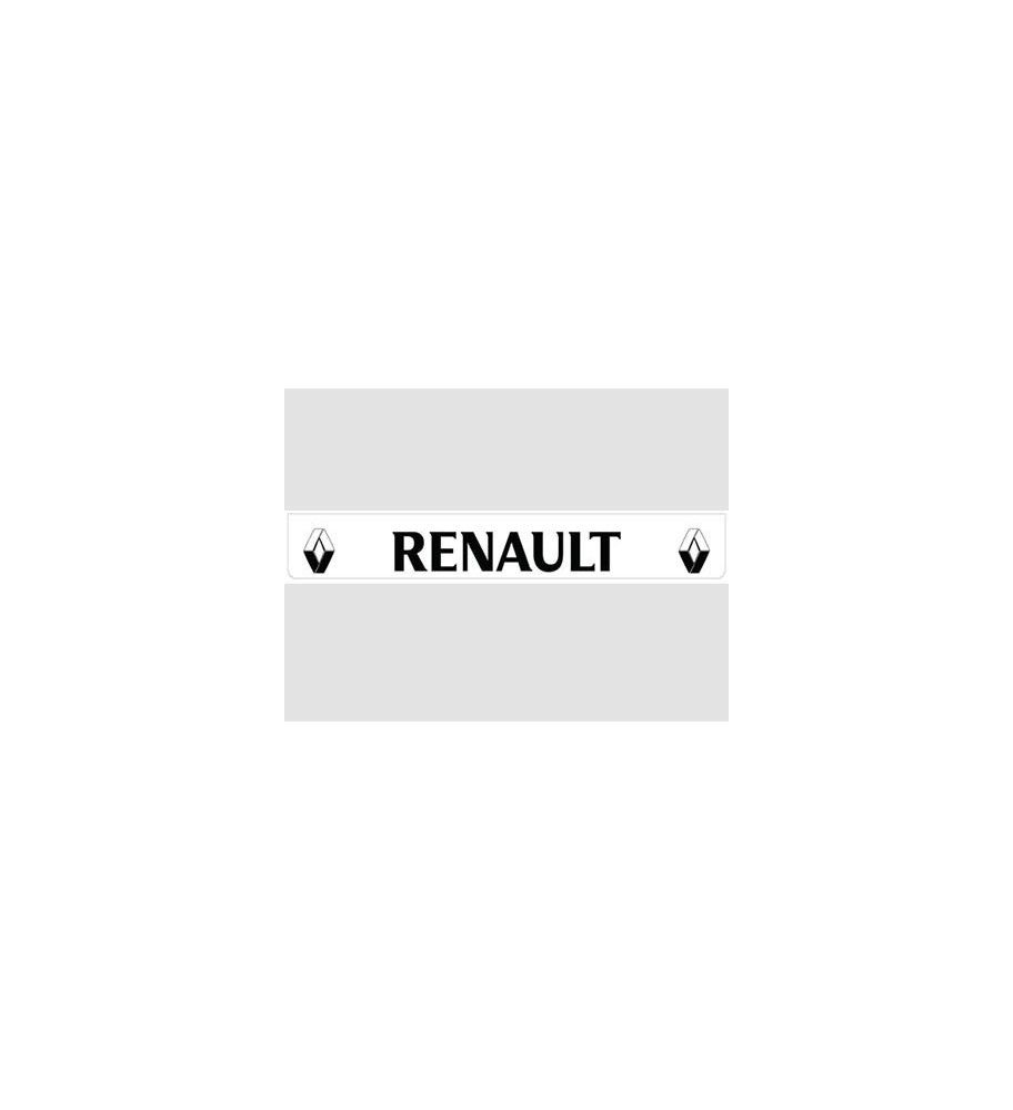 Bavette arrière blanche avec logo RENAULT noir