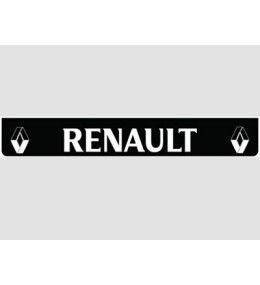 Bavette arrière noire avec logo RENAULT blanc  - 1