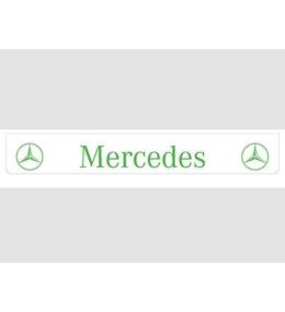 Wit achterspatbord met groen MERCEDES logo  - 1