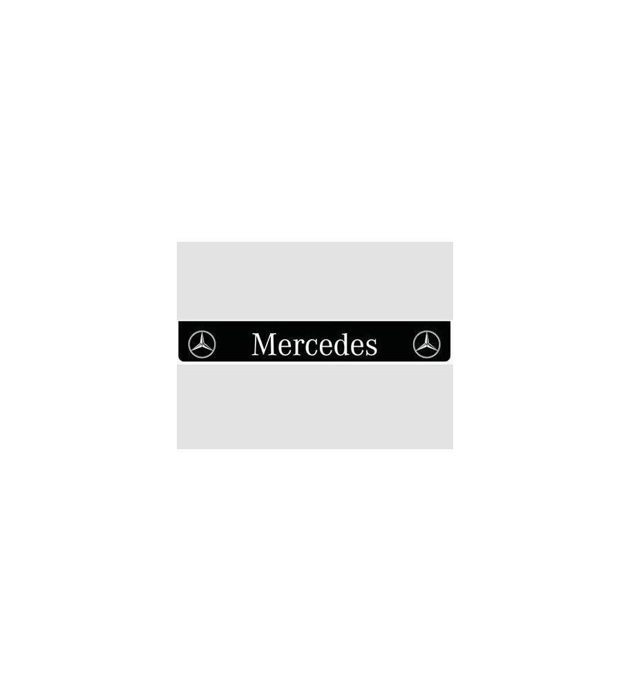 Bavette arrière noire avec logo MERCEDES blanc  - 1