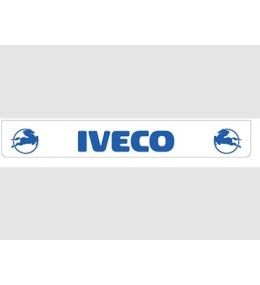 Weißer Schmutzfänger hinten mit blauem IVECO-Logo  - 1