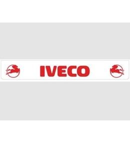 Weißer Schmutzfänger hinten mit rotem IVECO-Logo  - 1
