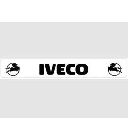 Weißer Schmutzfänger hinten mit schwarzem IVECO-Logo  - 1
