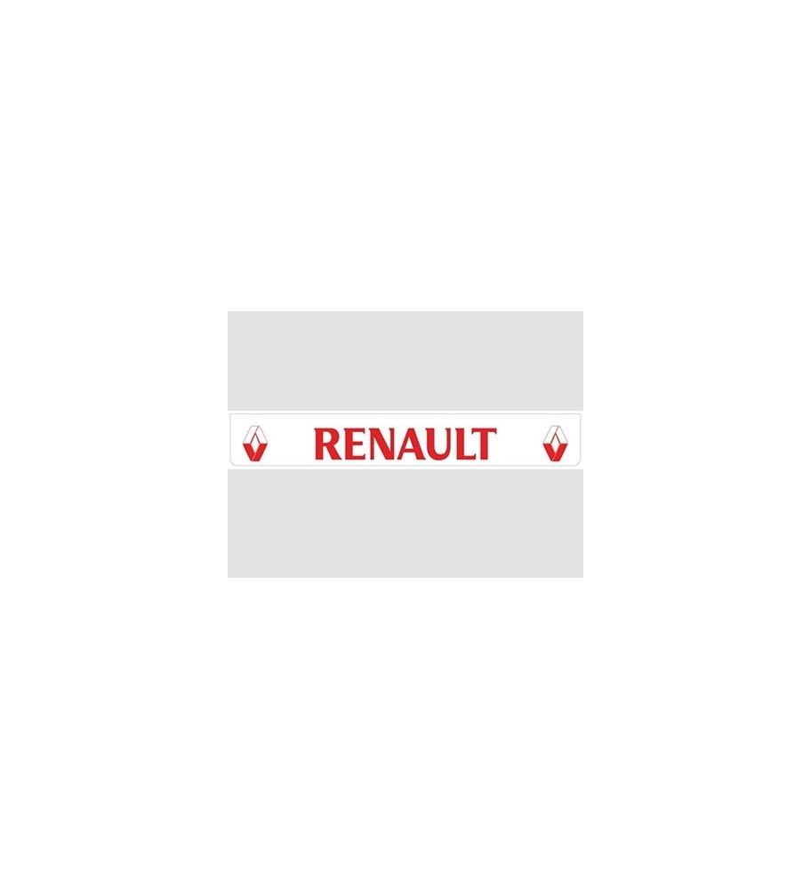 Bavette arrière blanche avec logo RENAULT rouge  - 1