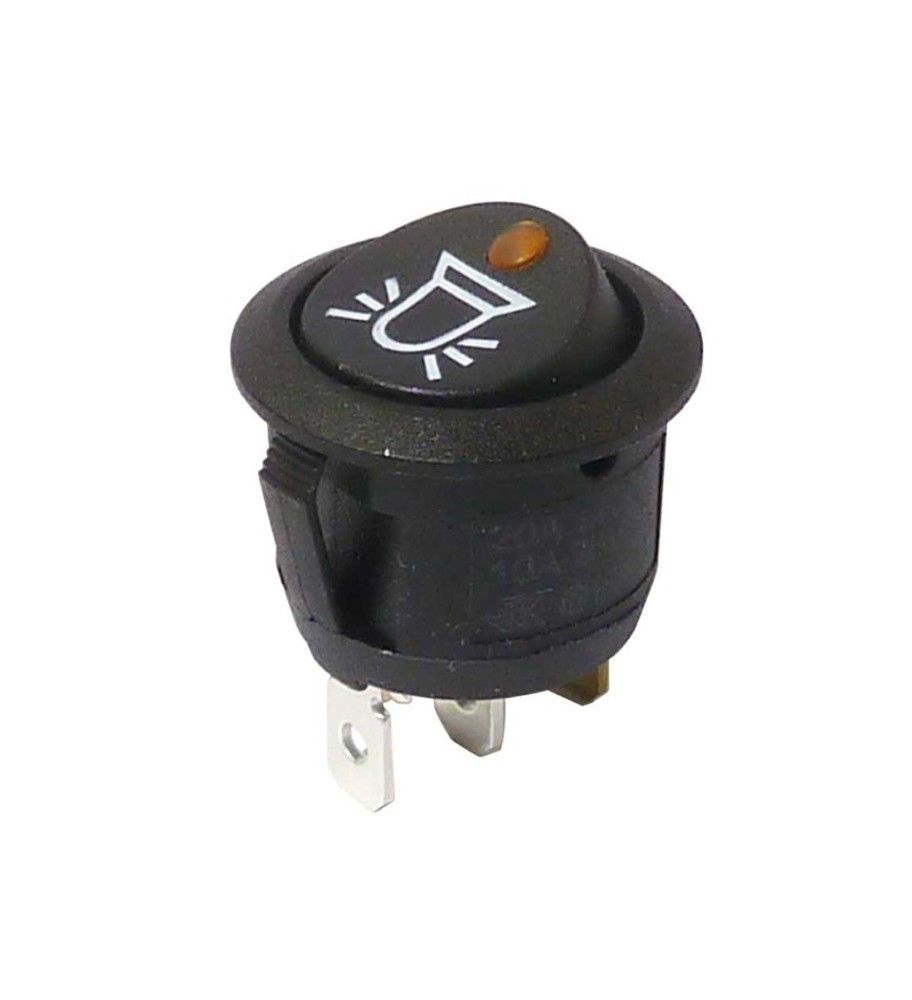 Flashing beacon toggle switch - On-Off - 12/24v  - 1