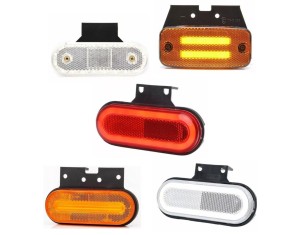 Position lights with retro-reflector