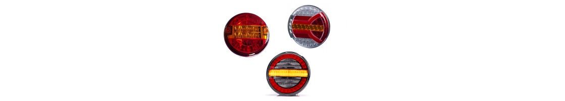 Round multifunction LED tail lights