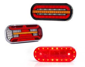 Multifunction oval LED tail lights