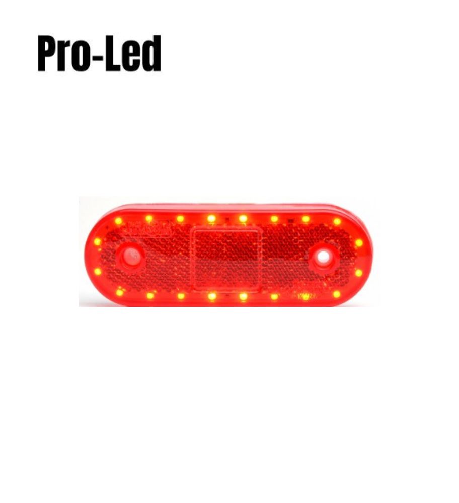 [FR1251] Pro-Led Feu de gabarit ovale rouge