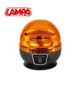 Lampa Gyrophare ventouse Orange sur batterie