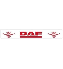 [B0916] Bavette arrière blanche avec logo DAF rouge