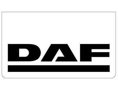 Bavette avant blanche avec logo DAF noir