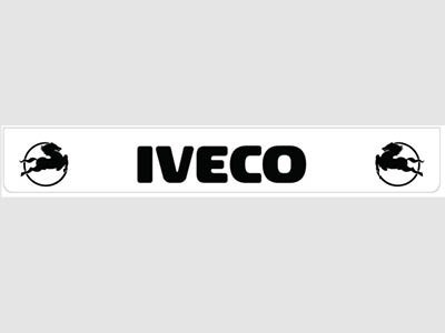 Bavette arrière blanche avec logo IVECO noir