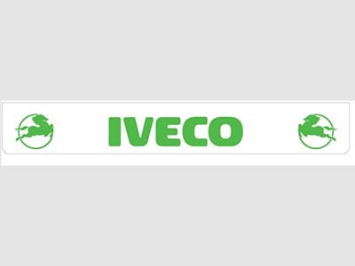 Bavette arrière blanche avec logo IVECO vert
