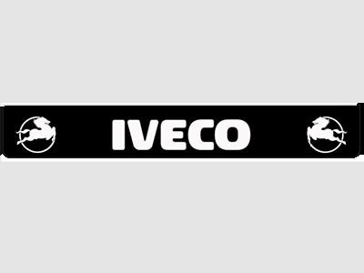 Bavette arrière noire avec logo IVECO blanc