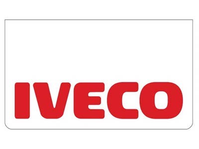 Bavette avant blanche avec logo IVECO rouge