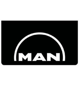 [B0508] Bavette avant noir avec logo MAN blanc