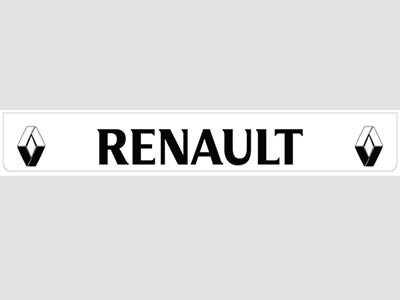 Bavette arrière blanche avec logo RENAULT noir