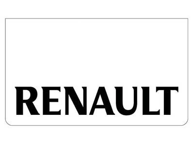 Bavette avant blanche avec logo RENAULT Noir