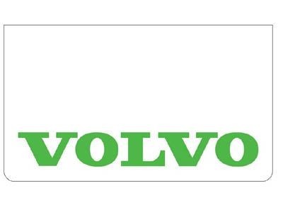 Bavette avant blanche avec logo VOLVO vert