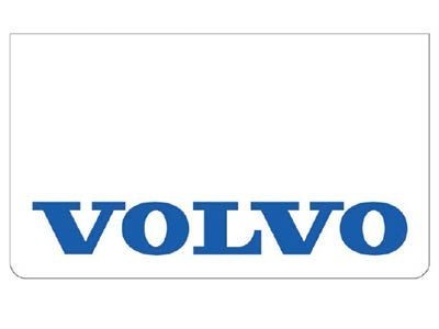 Bavette avant blanche avec logo VOLVO bleu