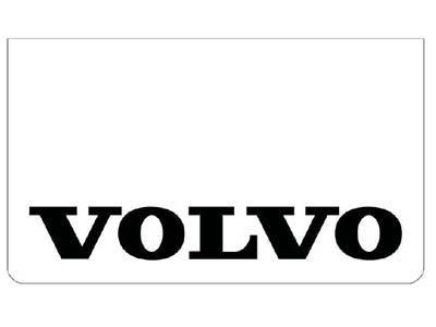 [B0512] Bavette avant blanche avec logo VOLVO noir