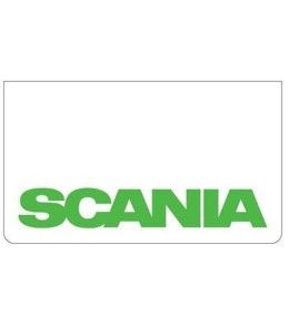 Bavette avant blanche avec logo SCANIA Vert