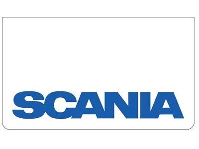 [B0520] Bavette avant blanche avec logo SCANIA Bleu