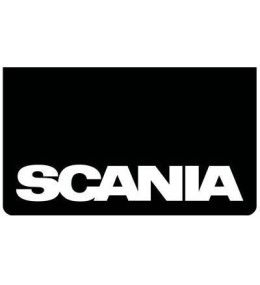 [B0523] Bavette avant noir avec logo SCANIA Blanc