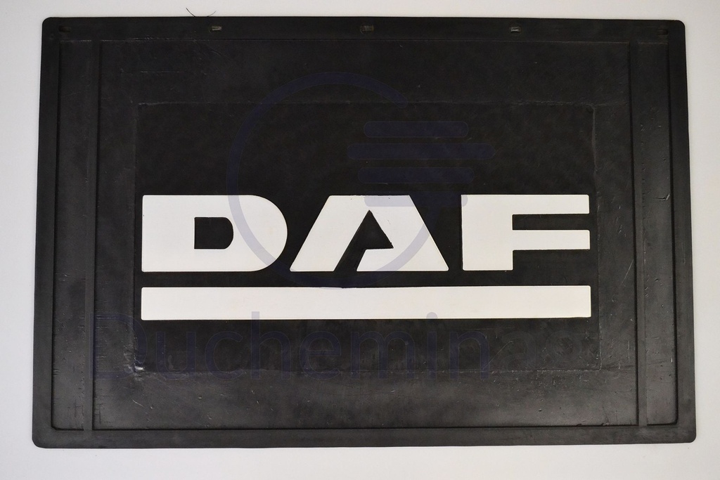 Bavette arrière noire avec logo DAF blanc