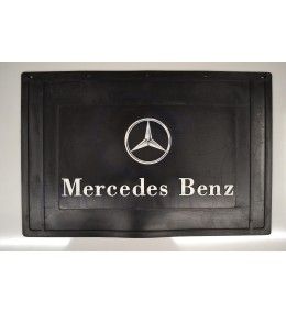 [B6040ME] Bavette arrière noire avec logo MERCEDES blanc