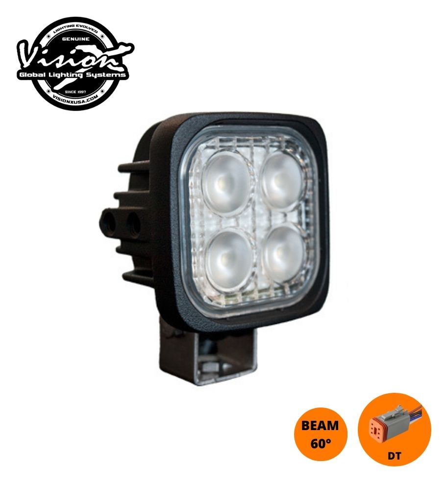 [PL0440S] Vision X phare de travail Duralux mini carré 4 led 12w