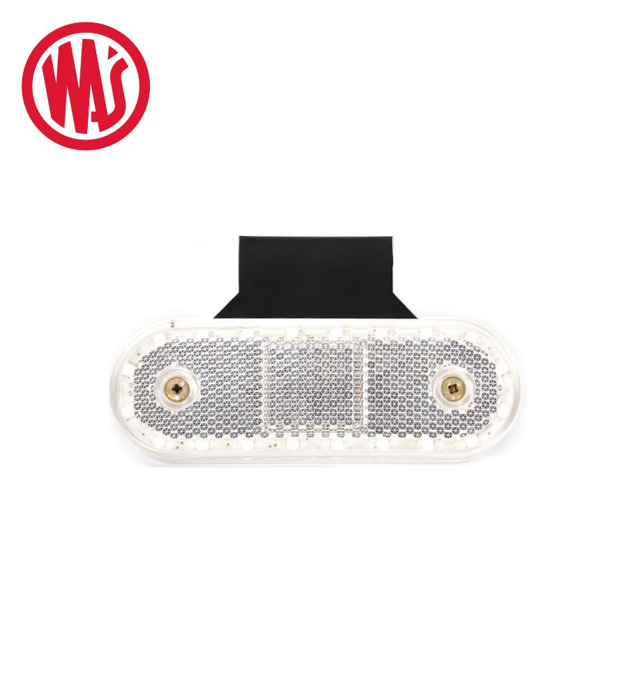[FG0536ZW47WW] Was feu de position ovale blanc avec support