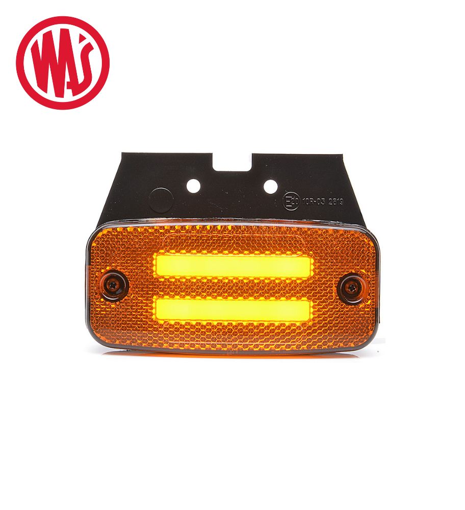 [FG1138W158] Was feux de position catadioptre rectangle Néon orange
