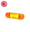 Was slim 3 LED orange position light