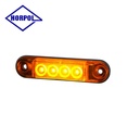 Horpol feu de position slim 4 led orange